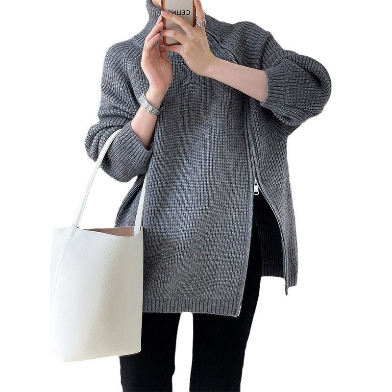 Cardigan Mi-Long en Velours – Confort & Élégance