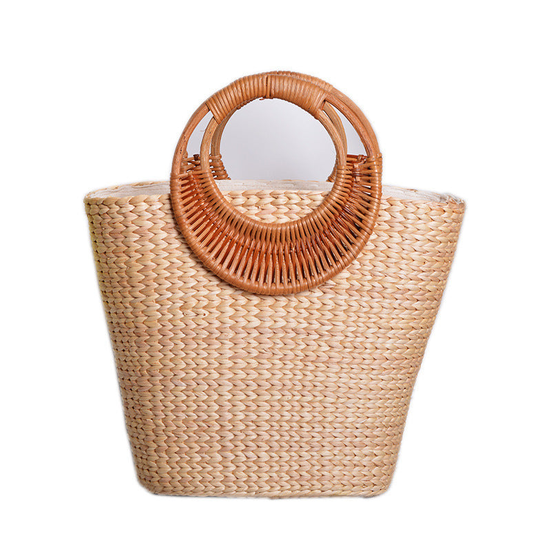 Rigama™ – Sac carré en paille tressée, charme estival fait main (summer/beach vibe)