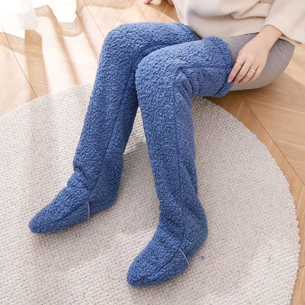 Chaussettes longues et douces au-dessus du genou – chaleur hivernale et confort absolu