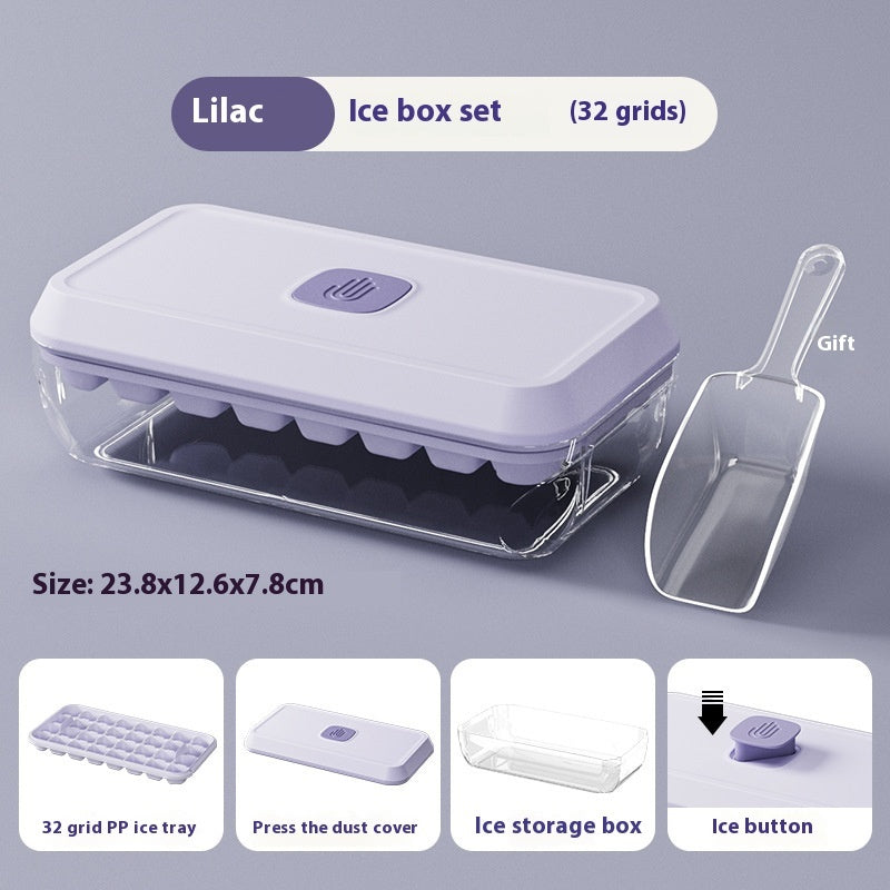 Bac à Glaçons en Silicone – 32 Cubes en Un Clic