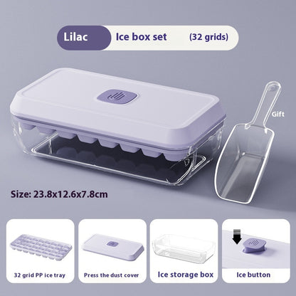 Bac à Glaçons en Silicone – 32 Cubes en Un Clic