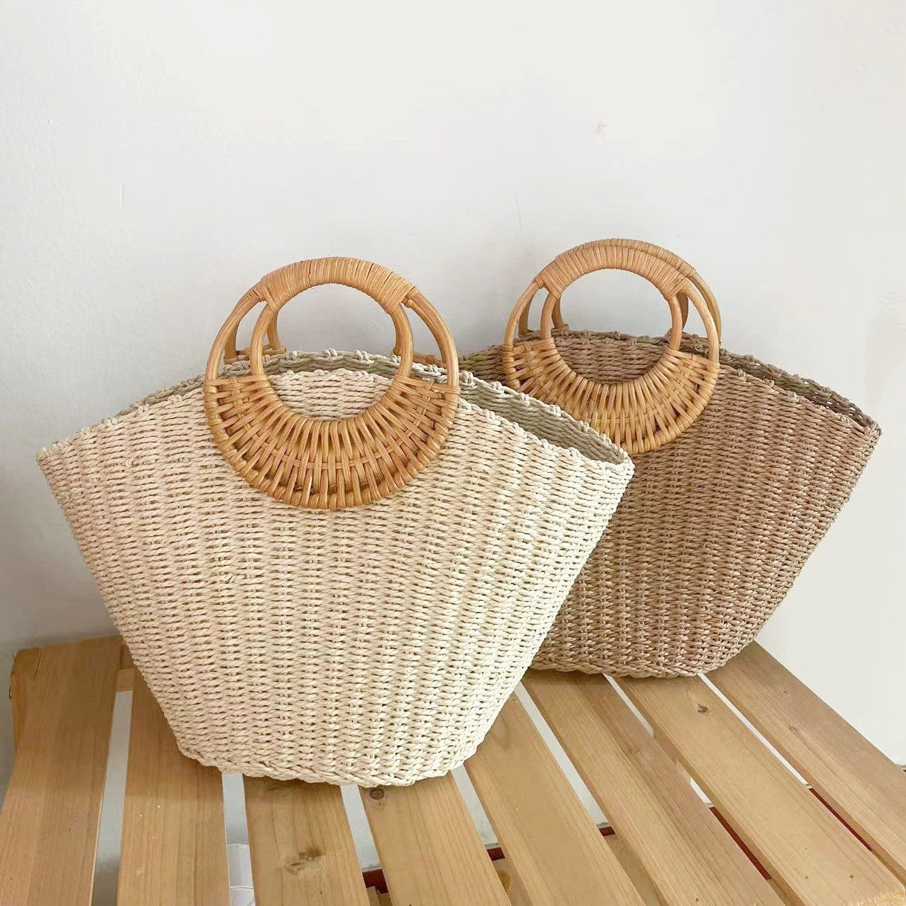 Sac tissé artisanal pour femme – élégance simple et estivale