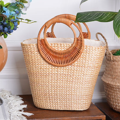 Rigama™ – Sac carré en paille tressée, charme estival fait main (summer/beach vibe)
