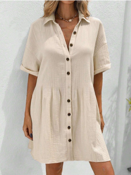 Robe Chemise Midi Boutonnée Rigama