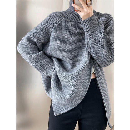 Cardigan Mi-Long en Velours – Confort & Élégance