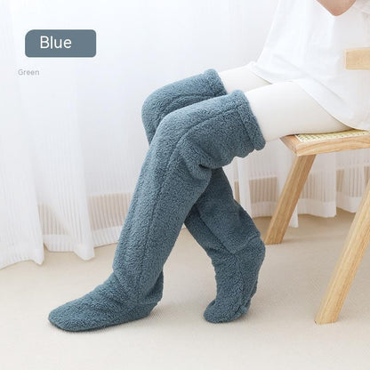Chaussettes longues et douces au-dessus du genou – chaleur hivernale et confort absolu