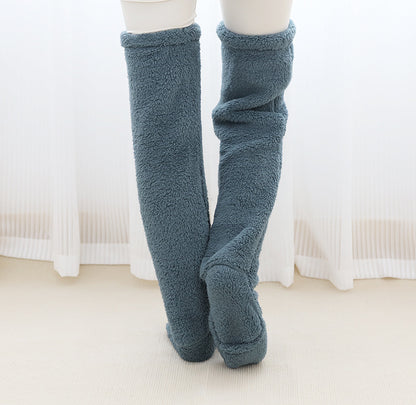 Chaussettes longues et douces au-dessus du genou – chaleur hivernale et confort absolu