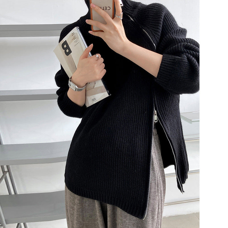 Cardigan Mi-Long en Velours – Confort & Élégance
