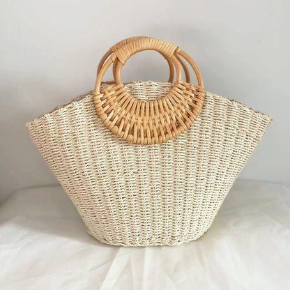 Sac tissé artisanal pour femme – élégance simple et estivale